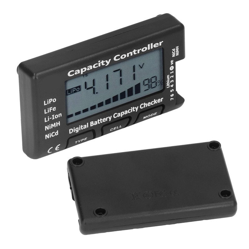 Digital Battery Capacity Checker Voltage Tester Capacity Percentage Meter for