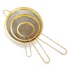 Black Fine Mesh Strainer 3 Piece Set, Black Flour Strainer