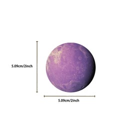 50PCS Transparent Planet Stickers Pack,Aesthetic Solar System Outer Space Decals for Laptop Gifts for Kids Teens Waterproof PET Solar System Stickers for Notebook Phone Bike Party Favors (Planet)