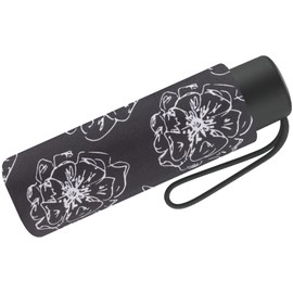Pierre Cardin Umbrella Black & White Flower Black, Pocket umbrella Petito