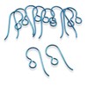 Hackberry Creek 10 Premium Turquoise Niobium Ear Wires - Blue