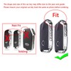 HIBEYO 3/4 Button Key Fob Cover for Kia Stinger k900