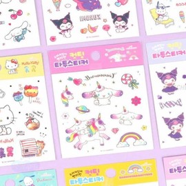 Character tattoo sticker set of 45 sticker tattoo Sanrio tattoo / 캐릭터 타투스티커 45개 세트 스티커문신 산리오타투