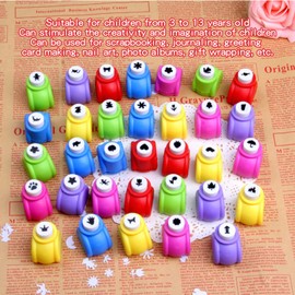 Set of 15 Motif Punch Set, Paper Punch, Motif Hole Punch for Crafts with Paper, Mini Craft Paper Punches, Paper Shape Punch for Children, DIY Scrapbook, Photo Album, Craft