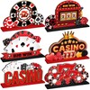 CroBlissful 6 Pcs Casino Theme Table Centerpieces Casino Night Party