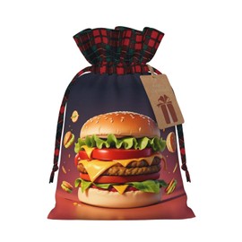 Jekydosd Hamburg Print Drawstring Gift Bag Convenient Open Design, Perfect For Holidays And Daily Use