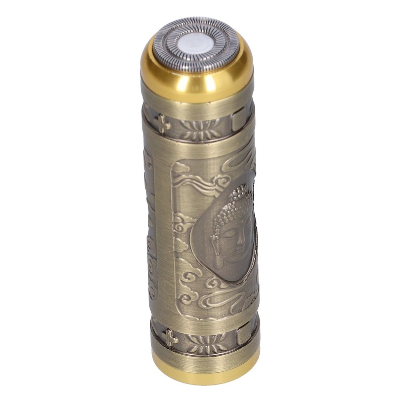 Portable Electric Shaver Bronze Stainless Steel Razor USB Charging Electric