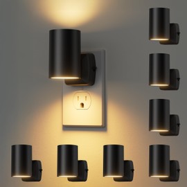 HYXMakeIt Led Night Lights Plug into Wall,Dusk to Dawn Night Light with Light Sensor, 2700K Warm White,ETL-Certified,Modern NightLights for Adults Kids Bathroom Hallway Stairway Bedroom,8 Pack