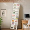 9-Tier Foldable Shoe Rack Organizer for Closet,Stackable Sneaker Storage Boxes
