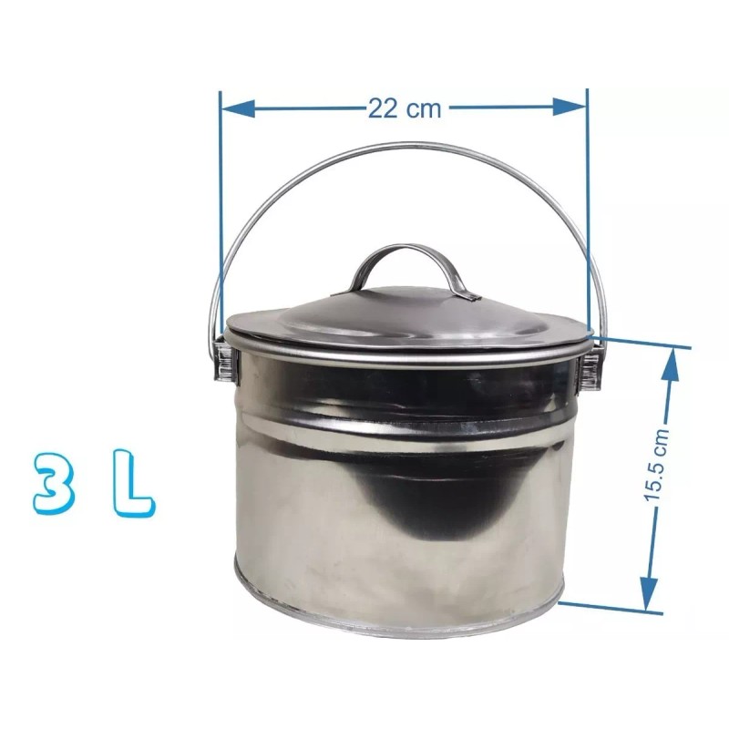 Gal Olla De Acero Inoxidable Capacidad 3 Litros