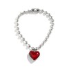Fuqimanman2020 Chunky Big Love Heart Choker Necklace Pendant Adjustable Velvet
