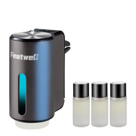 FeatWell Car Aromatherapy/Fragrance car Air fresheners/Humidifier Essential Oil Diffuser for Vehicle (Grey)