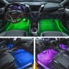 LEDGlow 2pc Multi-Color LED Interior Footwell Underdash Neon Lighting Kit