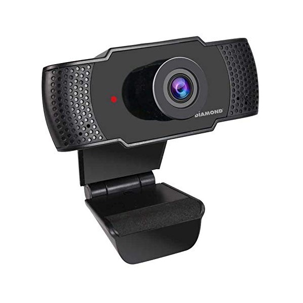 Diamond Webcam with Microphone, USB Full HD 1080P Webcam for