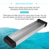 Upgraded 2PCS Aluminum Fender Mounts fit for Boat Trailer Round