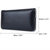 Zipper Card Holder Leather Wallet PU RFID Blocking Card Protector