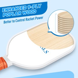 Pickleball Paddles,USAPA Approved Pickleball Paddles Set Premium Pickleball Paddle, 4 Pickleball Balls & 1 Carry Bag Gifts for Women Men Beginners to Pros Players