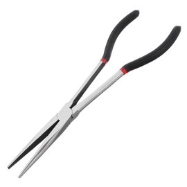 1 Pcs 11 Inch Long Reach Pliers Carbon Steel Straight Long Needle Nose Pliers Extra Long Needle Nose Pliers for Narrow Spaces