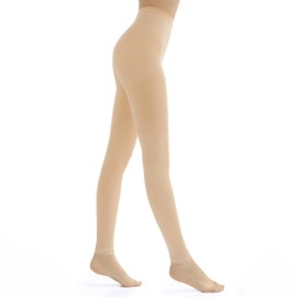 Compression Pantyhose for Women Men, 15-20 mmHg Footless Medical Graduated Compression Tights Compression Stockings