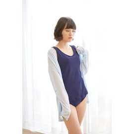 Cervin 100% Cotton Smooth Knit Bra Tank Top Navy LL