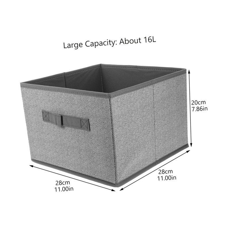 Ciieeo Square Sundries Storage Case Non Woven Fabric Organizer Bin