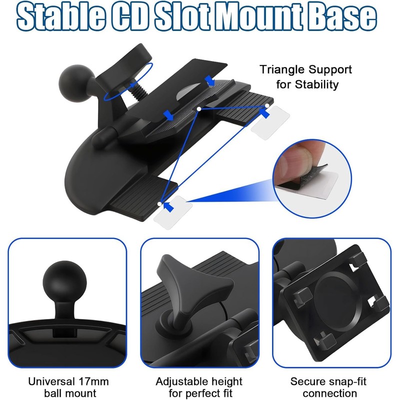 Supporto Carplay per Slot CD con Schermo Carplay Adattatore Sfera