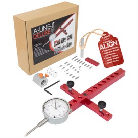 Peachtree Woodworking Supply A Line It Deluxe, Table Saw Alignment Tool, Digital Dial Indicator Alignment Gauge, Machinery Precision Dial Gauge, Arbor & Blade Runout Gauge Dial Indicator