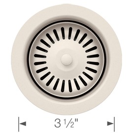 BLANCO 203439 Metal Basket Strainer, Soft White