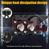 2pcs LED Spotlights 120W 4500LM Yellow White Spot Lamp IP67