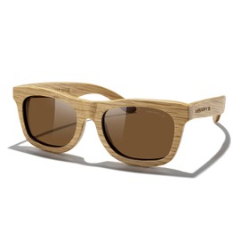 MERRY'S Mens Polarized Wooden Sunglasses for Men Women vintage Eyewear S5140 (Brown, 51)