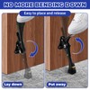 4Pcs Kickdown Door Stop Aluminum Alloy Door Stopper Adjustable Height