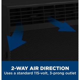 GE Window Air Conditioner Unit, 5,000 BTU for Small Rooms up to 150 sq ft. with Manual Adjustable Fan and Cooling Settings, Perfect for Bedroom or Living Room, Easy Install Kit Included, Black