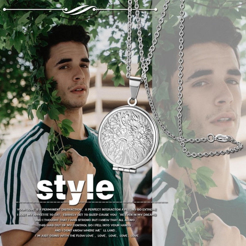 Cupimatch Photo Pendant Locket to Open: Pictures Photo Pendant with