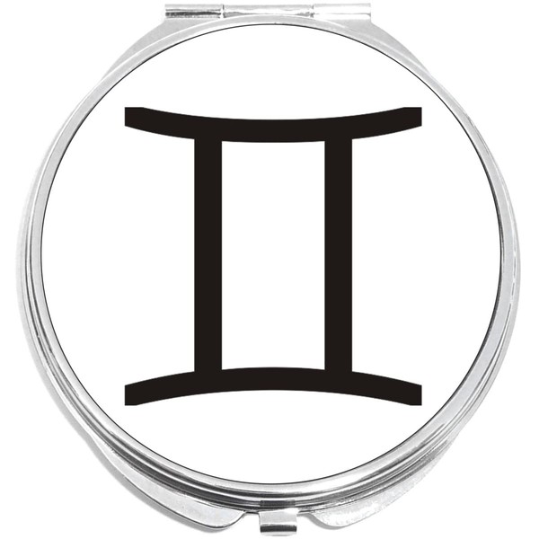 NewCharms Gemini Zodiac Compact with Mirrors - Perfect Pocket and