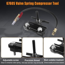 SHOZHO 67605 Valve Spring Compressor Tool Engine Valve Spring Compressor & Air Valve Holding Hose Tool Compatible with 4.8 5.3 5.7 6.0 6.2 LS1 LS2 LS3 LS6 Engine