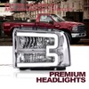 LED Headlight Assembly with LED DRL Bar Headlamp Compatible with