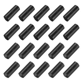 QUARKZMAN Pack of 50 Heat Shrink Caps 15 mm ID x 40 mm L 3:1 Ratio Waterproof Electrical Wire Sheathing Caps Lined Sealed for Wire Cable, Black
