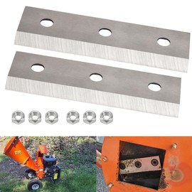 FancyTark 2 Set Replacement Blades for C40 Wood Chipper 4" inch Max Diameter Shredder/Mulcher, High Speed Steel Cutting