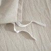 YASMENG Half-Linen Bed Linen, 135 x 200 cm, Light Grey,