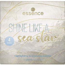 essence Tansation Shine Like A Sea Star Highlighting & Bronzing Palette, No. 010 Champagne Beach Love, Multi-Colour, 4 Colours (12 g)