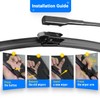 RAINTOK Windshield Wiper Blades Replacement for 2017-2022 Mini Cooper Countryman