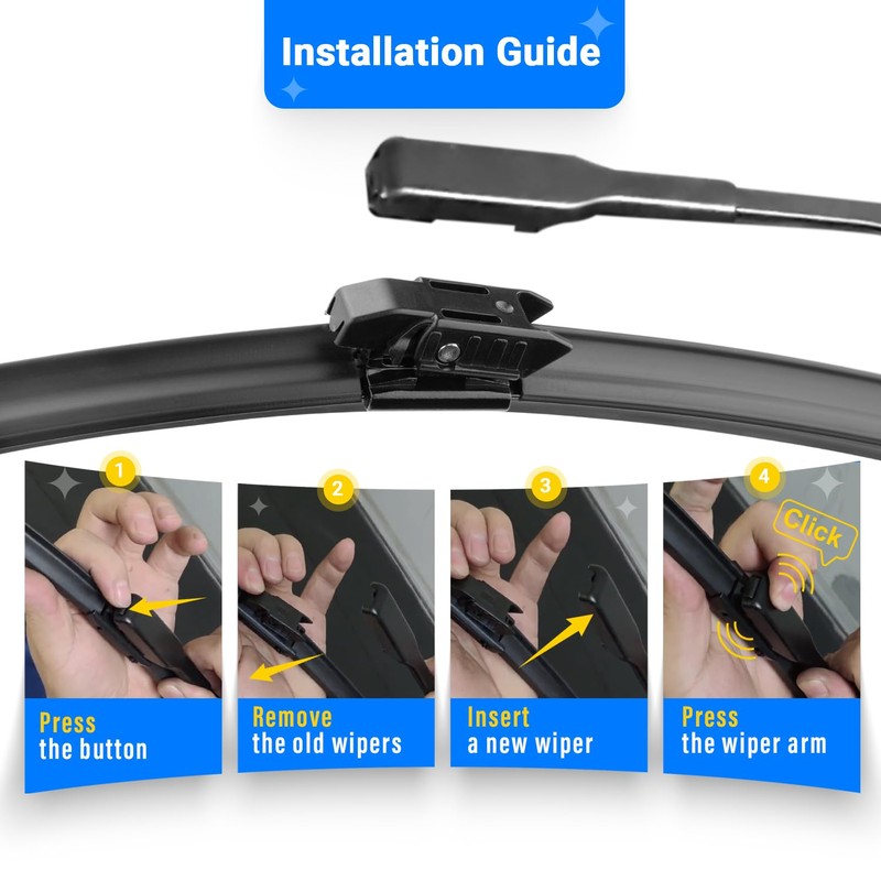 RAINTOK Windshield Wiper Blades Replacement for 2017-2022 Mini Cooper Countryman