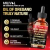 MILIVOL 7in1 Liquid Oregano Drops with Black Seed, Elderberry, Turmeric,