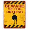 Print Crafted - Beware Of The Ostrich | Vintage Metal