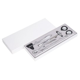Juego de Martillo Neurológico 5 en 1 Kit de Percusión Multifuncional Portátil de Acero Inoxidable para Examen de Reflejos Musculares