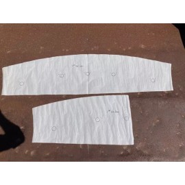 94-02 Dodge Ram clearance cab lights template