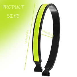 Tabanzhe Bicycle Reflective Cycling Trouser Clips - 2 Piece Set, Lightweight and Durable Cycling Gear, Unisex Elastic Ankle Strap, Bicycle Safety Accessories, Bicycle Gear Bag Strap