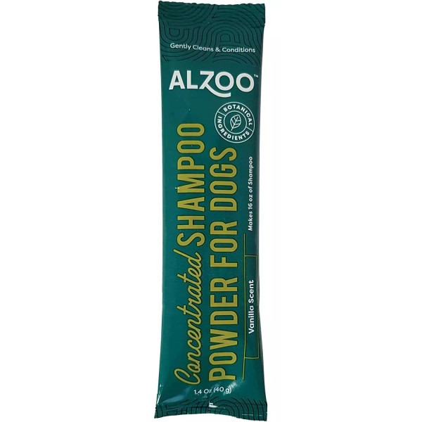 ALZOO Sustainable Concentrated Powder Shampoo Pouch 40gr, Vanilla Scent