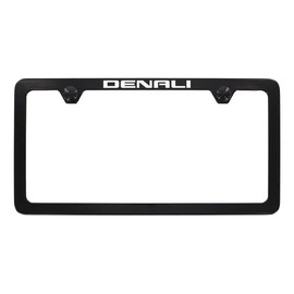 Denali Metal License Plate Frame Tag Holder - Black Powder Coated