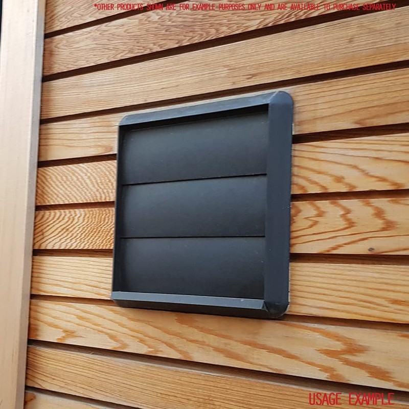 Kair Black Gravity Grille 155mm External Dimension with 100mm -